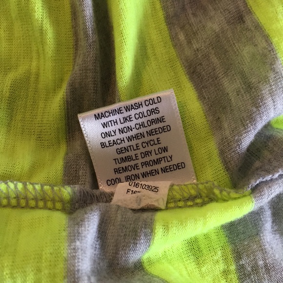 MOSSIMO Tank top L bright yellow/gray stripe - Picture 5 of 5